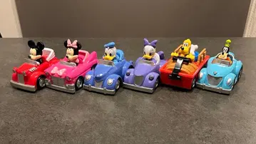 디즈니 캐릭터 카 6대 세트