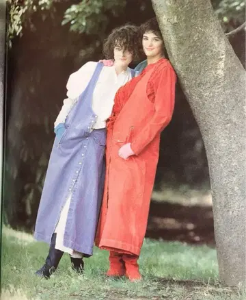 핑크하우스 데님 오버롤 스커트