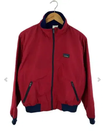 90s L.L.Bean 빨간색 나일론 자켓 블루종