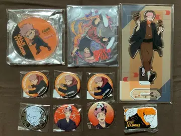 주술회전 이타도리 유우지 하나야시키 유타카 캔뱃지 아크릴 스탠드 10점