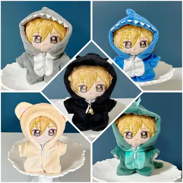 10cm 12cm 인형옷 인형옷 후드티 이츠누이 공룡 상어 2개 세트