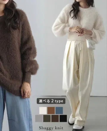 AMELY / 샤기 니트