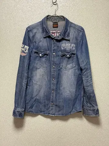 Low Blow Knuckle 데님 셔츠