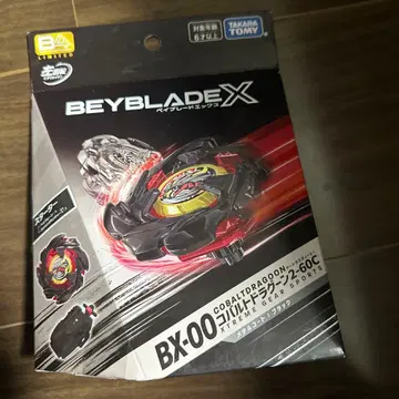 베이블레이드 X BX-00 코발트 드라군 2-60C 메탈 코트 블랙