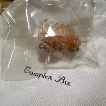 컴플렉스 비즈 핑크 헤어 액세서리