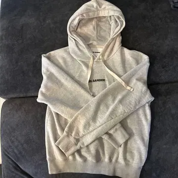 새상품 M JIL SANDER 23ss 로고 후드티 그레이 5518