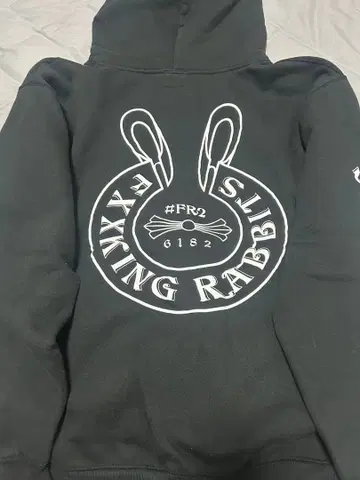 FXXKING RABBITS 블랙 후드티