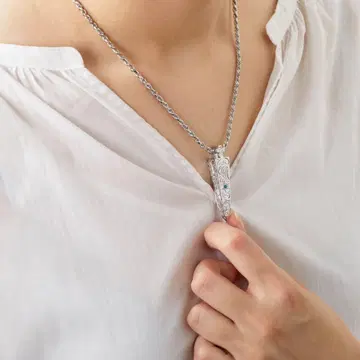 하와이안 주얼리 태양신 상징 루비 오벨리스크 모이펜던트 커스텀