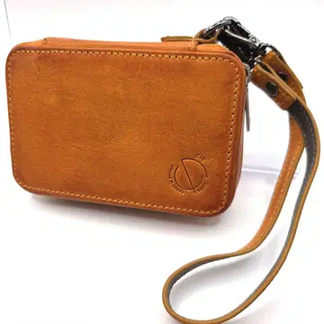 [ 미사용 ] 씨 엑스트라 브라운 가죽 지퍼 키케이스