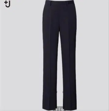 UNIQLO+J 캐시미어 혼방 울 슬림 팬츠 W67 네이비 컬러