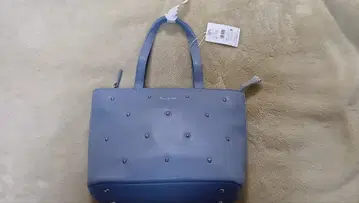 폴앤조이 캣 스터드 토트백 블루