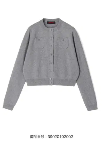 CABaN 코튼 캐시미어 크루넥 가디건 라이트 그레이 XS