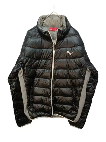 PUMA 블랙 라이트 다운 자켓 M 다운 95%