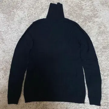 캐시미어 100% 캐시미어 터틀넥 스웨터 블랙