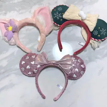 디즈니 머리띠 세트 크리스마스 디즈니 3종류