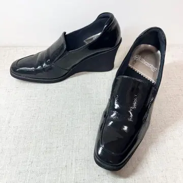 새상품급 BeauFort KOBE 웨지솔 로퍼 천연 가죽 23cm