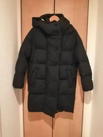 트래디셔널 웨더웨어 네이비 다운 코트 롱다운 34