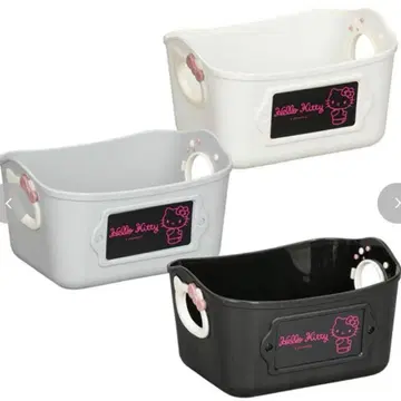 새상품 키티 야와라카 미니 바케츠 아베일 흑백 kitty