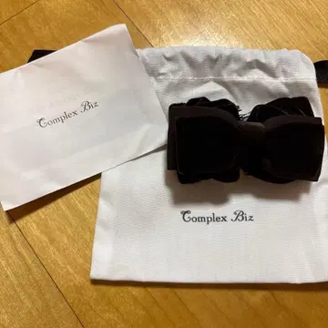 Complex Biz 블랙 리본 헤어 액세서리