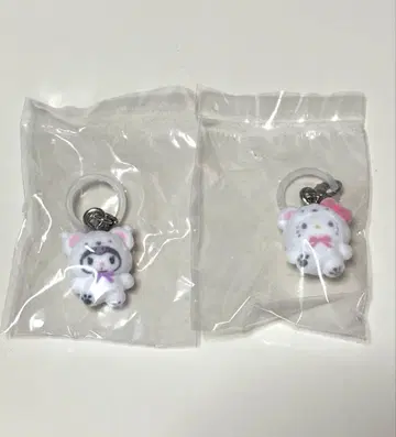 산리오 메지루시 액세서리 후와후와 스노우 키티 쿠로미