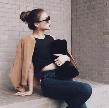 rienda 리버서블 코듀로이 블루종