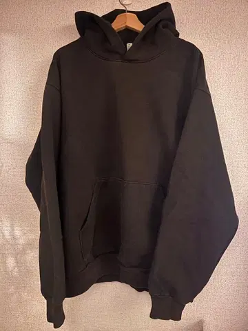 LOSANGELES APPAREL XL 다크 브라운 후드티 속기모