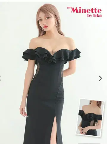 my Minette by Tika 블랙 롱 드레스