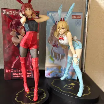 라운드원 한정판 체인소 맨 마키마 파워 피규어