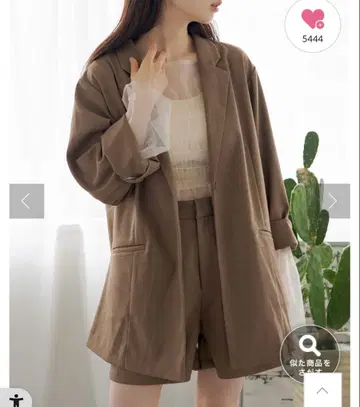 칼제 테일러드 자켓 카스타네