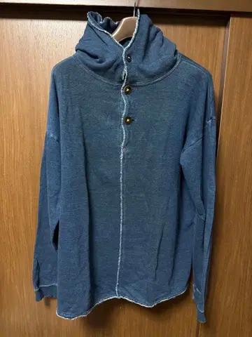 45RPM 인디고 블루 후드티 / 사이즈 5 / USED 중고품