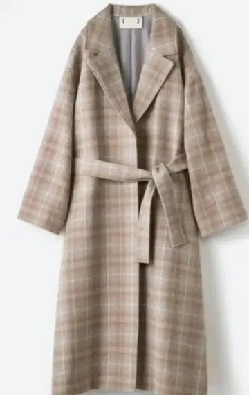 체크 코트 M 사이즈