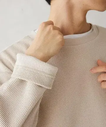 JOURNAL STANDARD 와플 크루넥 L/S 티셔츠