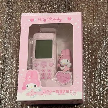 [ 미사용 새상품 ] 폴더폰 모양 탁상시계 마이멜로디 산리오