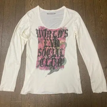 Kmrii 케리 WORLD'S END SOCIAL CLUB 긴팔 티셔츠