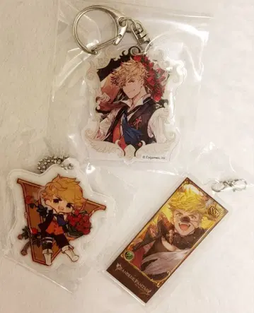 그랑블루 판타지 그라 베인 키링 & 편성 참 외 3점