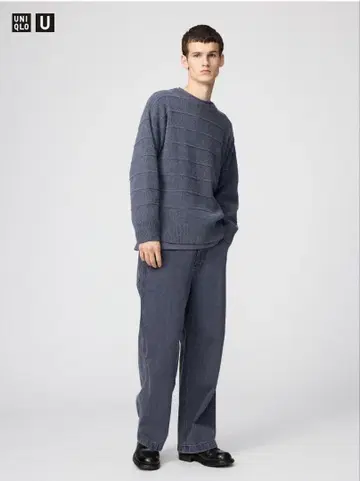 [새상품] UNIQLO U 와이드핏 컬러진 07GRAY 31