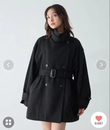 미디 기장 트렌치코트