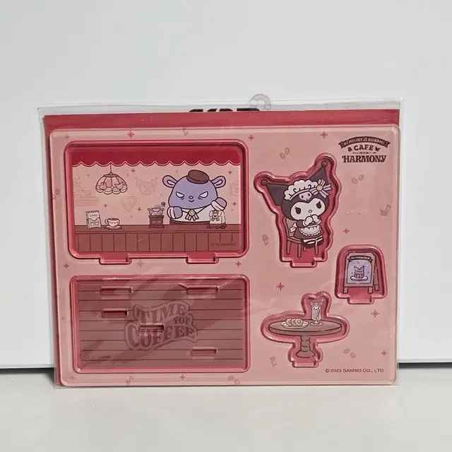 산리오 쿠로미 카페 디오라마 아크릴 스탠드