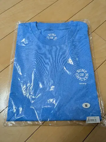 범프 오브 치킨 서클 로고 티셔츠 M 사이즈 파랑
