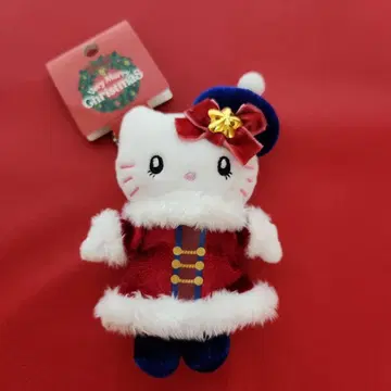 [ 미사용 새상품 택 포함 ] USJ 한정판 헬로키티 크리스마스 볼체인