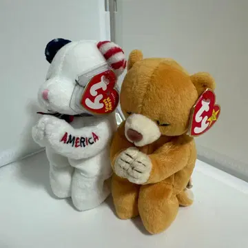 Ty Beanie Babies 봉제 인형 기도 곰