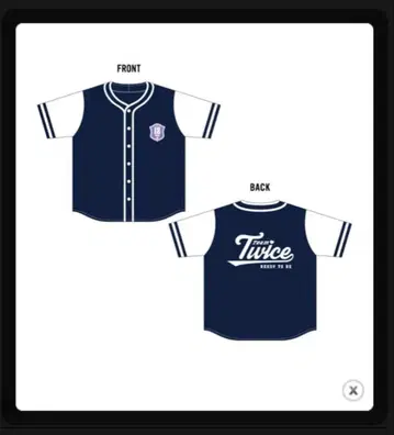 TWICE 사나 유니폼 셔츠 베이스볼