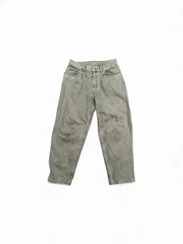 BEAMS 그레이 와이드 데님 M 사이즈