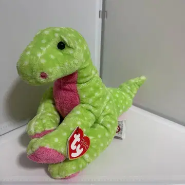 Ty 그린 컬러 도트 공룡 봉제 인형