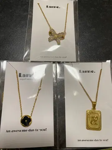 Larme. 목걸이 세트 골드