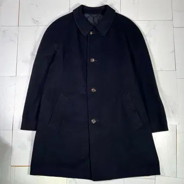 새상품급 캐시미어 혼방 아쿠아 스큐텀 스텐칼라 발마칸 코트 LL