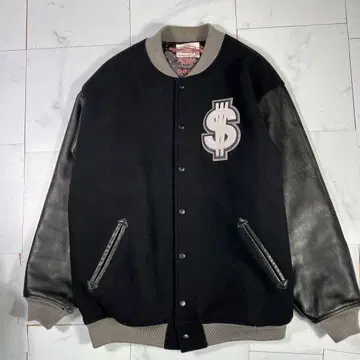 Swagger 스와가 바시티 자켓 가죽 절개 XL