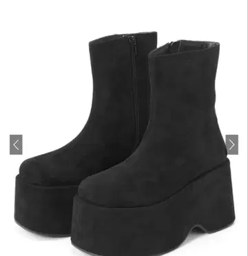 스웨이드 통굽 부츠 [zr1140] 25cm