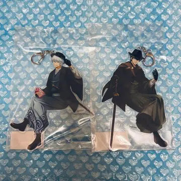 은혼 사카타 긴토키 히지카타 토시로 레트로 모던 아크릴 키링