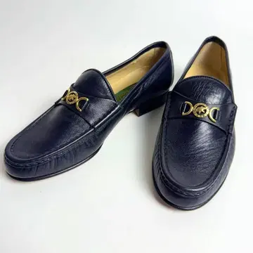 헌팅월드 비트 로퍼 천연 가죽 금 로고 장식 23.5~24.0